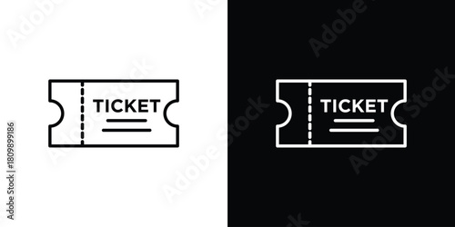 Ticket icon. Modern simple vector collection