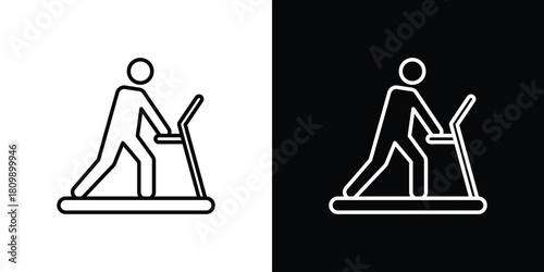 Treadmill icon. Modern simple vector collection