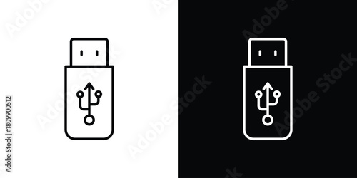 USB icon. Modern simple vector collection