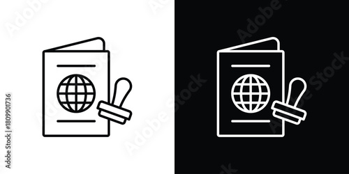 Visa icon. Modern simple vector collection