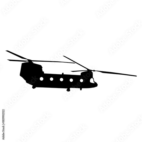 Tandem rotor helicopter graphic