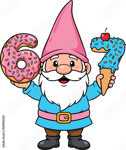 67 Dessert Meme Gnome Cute Six Seven Donut
