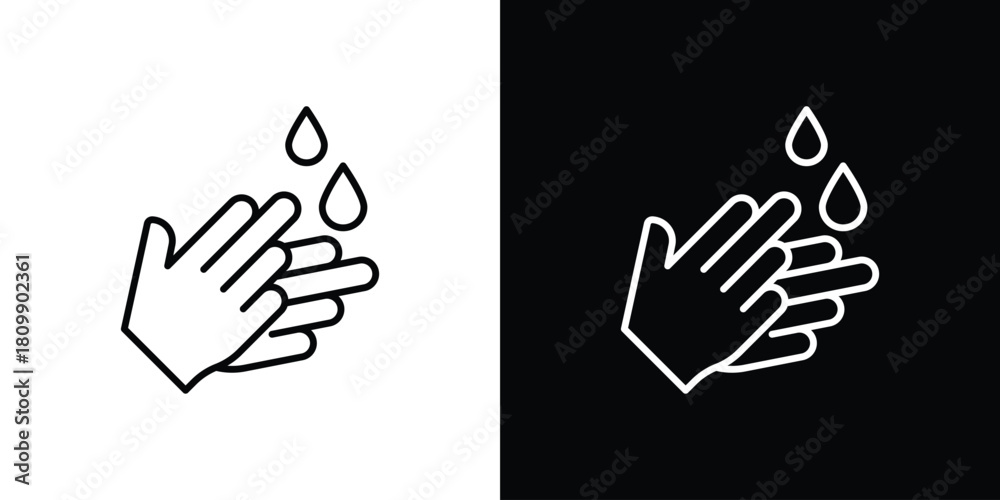 Fototapeta premium Wash hands icon. Modern simple vector collection