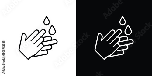 Wash hands icon. Modern simple vector collection