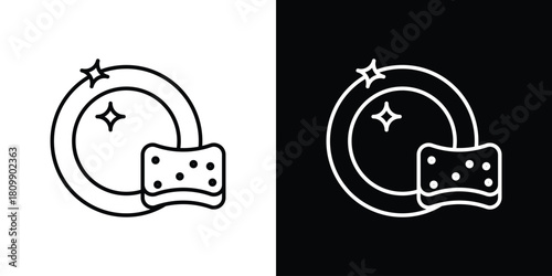 Washing dishes icon. Modern simple vector collection