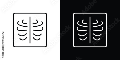 X-ray scan icon. Modern simple vector collection