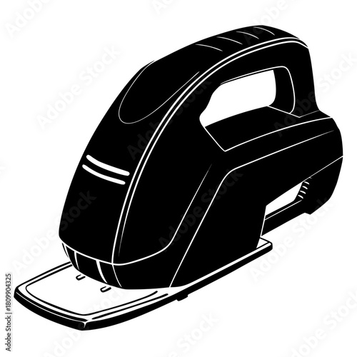 Contour wood trimmer with a simple design on a white background for woodworking tools