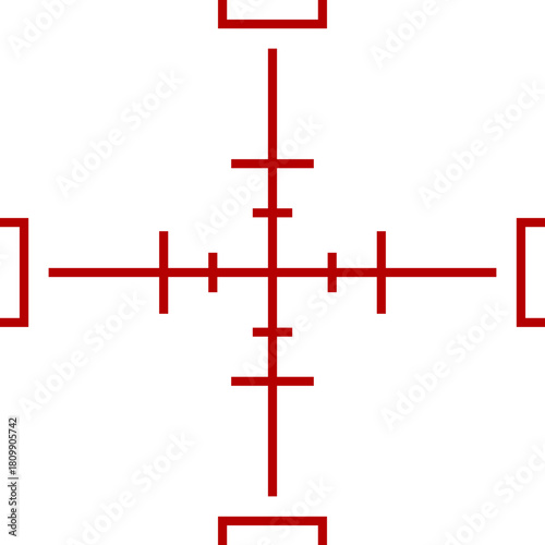 Red Sci Fi Crosshair