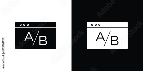 A B test icon - perfect for UI UX design