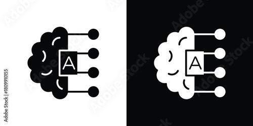 AI brain icon - perfect for UI UX design