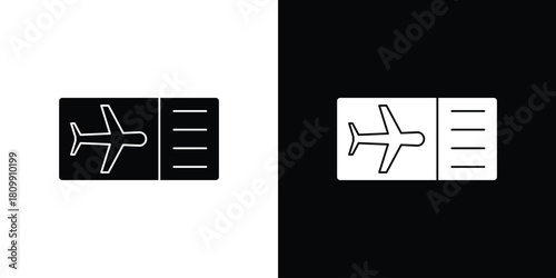 Airline ticket icon - perfect for UI UX design