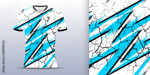 Sports jersey design grunge for team uniforms soccer jersey racing jersey