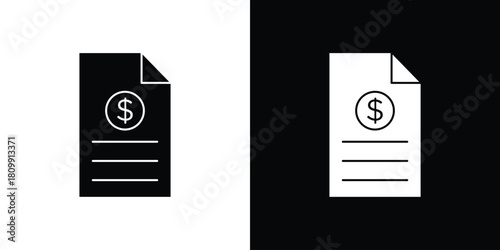 Bank statement icon - perfect for UI UX design