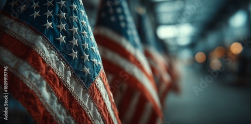 Flags Wave in a Vibrant Setting During a Festive Event on a Warm Summer Day