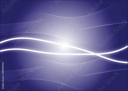 Abstract Wave Line Background with Soft Light Glow
