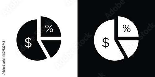 Dividend icon - perfect for UI UX design