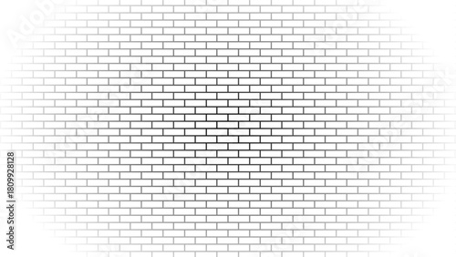 brick wall vector art simple outline design isolated white background. 