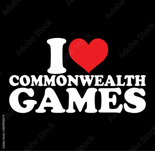 I love commonwealth games silhouette design celebrating international sportsmanship and unity