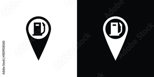 Gas station icon - perfect for UI UX design