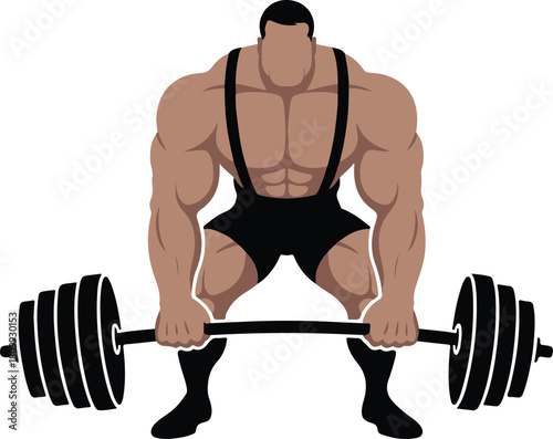 strong  man lifting dumbbell icon