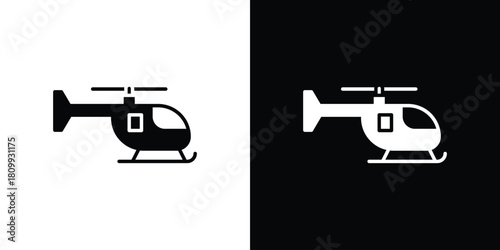 Helicopter icon - perfect for UI UX design