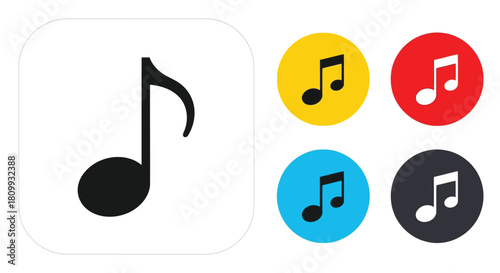 Music note icon, representing musical notation
