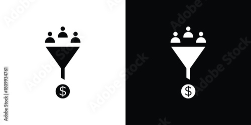 Lead conversion icon - perfect for UI UX design