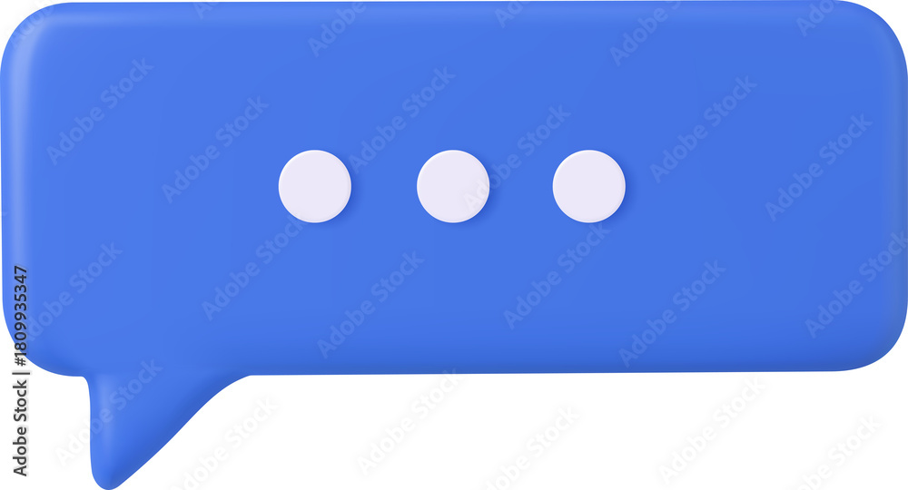 Naklejka premium 3d Chat bubble