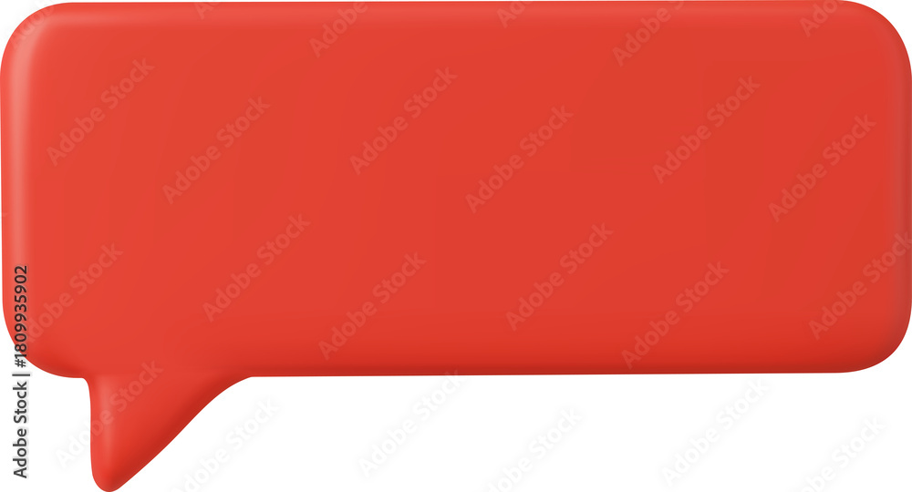 Naklejka premium 3d Chat bubble