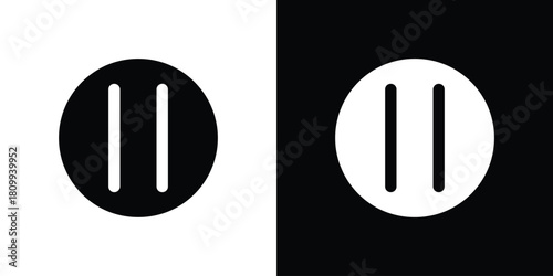 Pause button icon - perfect for UI UX design