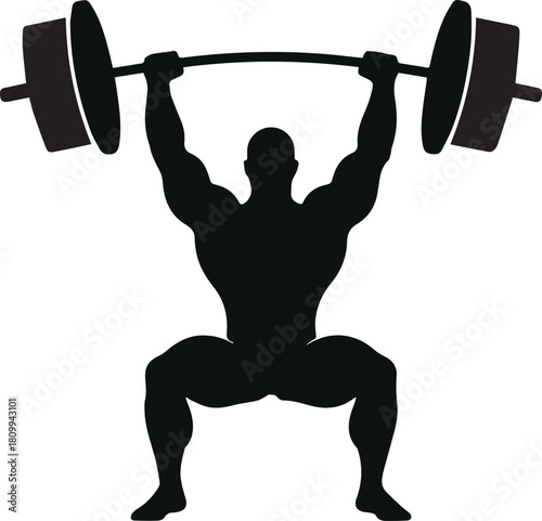 lifting dumbbell icon silhouette