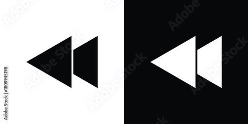 Rewind button icon - perfect for UI UX design