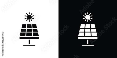 Solar panel icon - perfect for UI UX design