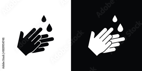 Wash hands icon - perfect for UI UX design