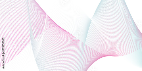 Dynamic minimal smoke sound line. Energy abstract smooth colorful gradient frequency isolated element creative blend. Science tech swirls with thin twisted connected vibration simple grid.	