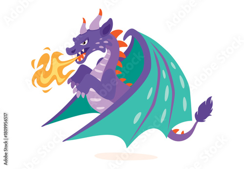 Cartoon Drawing Of A Dragon