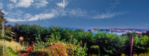Panoramic view of the charming island of Procida, located in the Gulf of Naples, Italy