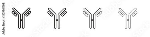 Antibody icon on white background. Modern simple icon vector illustration.