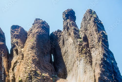 Rocks in the fantastic Scandola Nature Reserve in Corsica, France