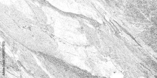 Noisy dotted field layered on white marble. Gray mineral lines with soft cloudy movement. Grunge stone surface with stipple character.