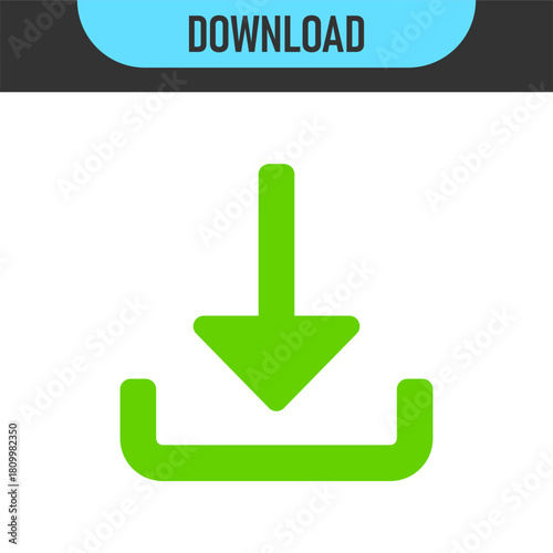 Set of upload and download icons arrow symbol in color and black outline styles. Perfect for data transfer, cloud storage, file sharing, transferring, saving, app interfaces, and modern digital design