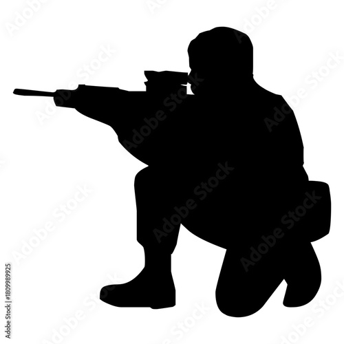 Soldier Sniper Silhouette