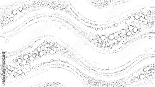 Wavy bubble line abstract texture with soft rounded shapes forming a gentle flowing pattern ideal for modern artistic surfaces minimal design themes and clean decorative graphics