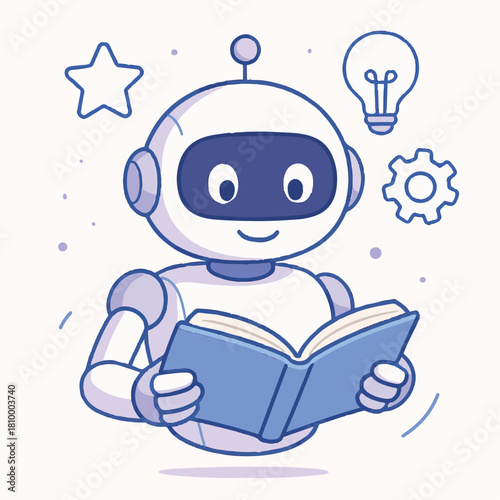 Robot Learning and Gaining Knowledge from a Book with Ideas.