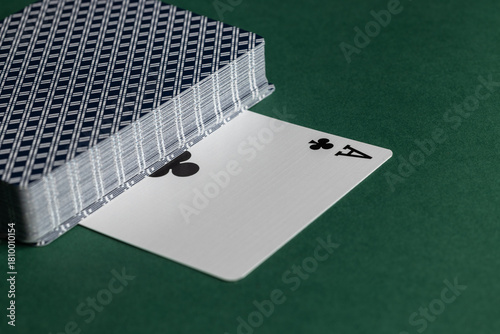 playing cards on the table
