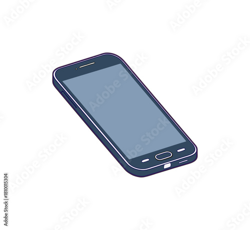 mobile phone isolated on white background