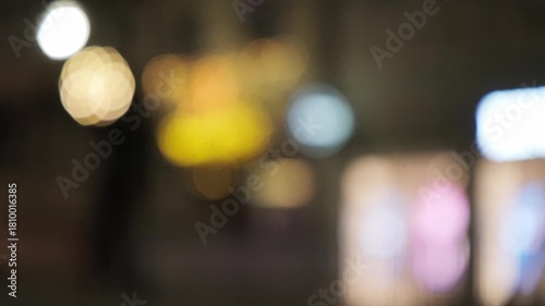 Wallpaper Mural Colorful bokeh silhouette, multicolored bokeh lights forming abstract tree silhouettes with subtle motion and ambient glow Torontodigital.ca