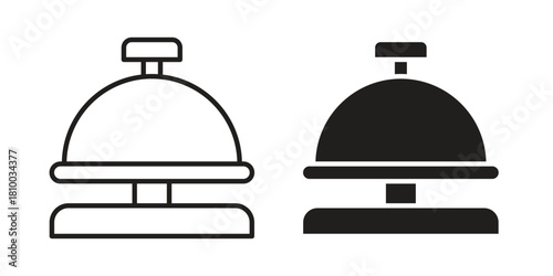 Bell concierge icon collection. modern simple icons for web