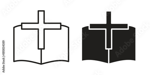Bible icon collection. modern simple icons for web