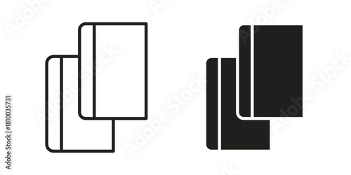 Book copy icon collection. modern simple icons for web